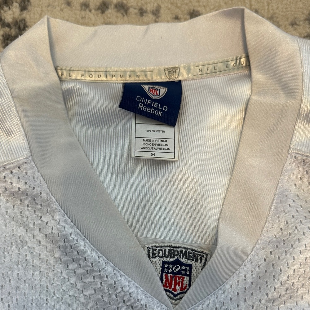 Reebok Miles Austin White Cowboys Jersey #19 - Picture 3 of 5